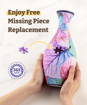 Pintoo 3D Puzzle Vase unique design elevates home accents with art