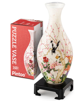 Pintoo 3D puzzle vase with water cup for fresh flowers