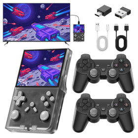 PINVOK R40 handheld with screen projection for big-display retro gaming.