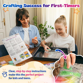 Pinwheel Crafts 12-bead kit offers bright suncatchers for kids and teens.