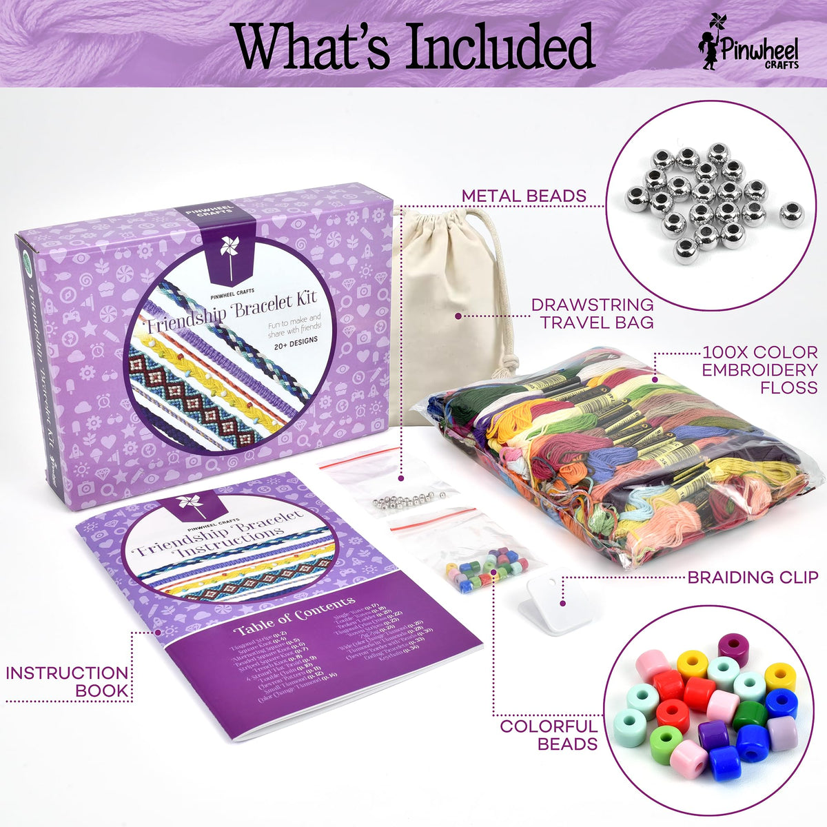 Pinwheel Crafts beads close-up adding shine to handmade bracelets