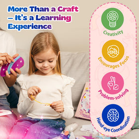 Pinwheel Crafts kids-sewing-beginners builds fine motor skills with guided steps.