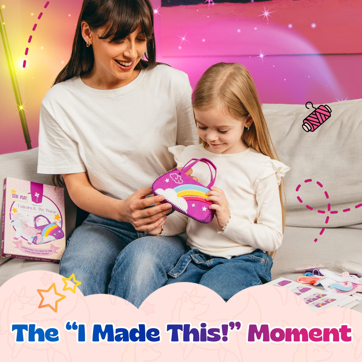 Pinwheel Crafts portable-craft-box is ideal for travel and classroom crafting.