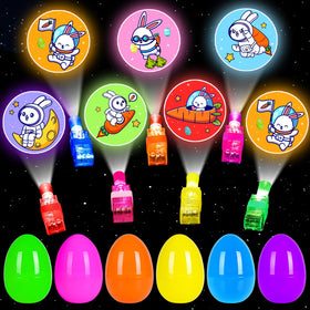 PIONJOY 24-pack Easter eggs fillers shown in bright colors for baskets and hunts.