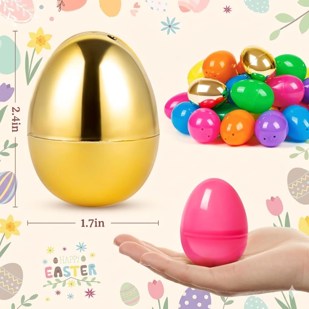 PIONJOY bulk Easter eggs ideal for baskets and party favors.