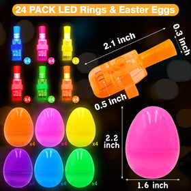 PIONJOY Bunny Astronaut LED finger lights glow for kids during Easter activities.