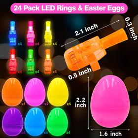 PIONJOY bunny LED finger lights glow brightly for kids.
