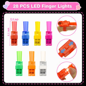 PIONJOY close-up of glowing finger light on a child’s finger
