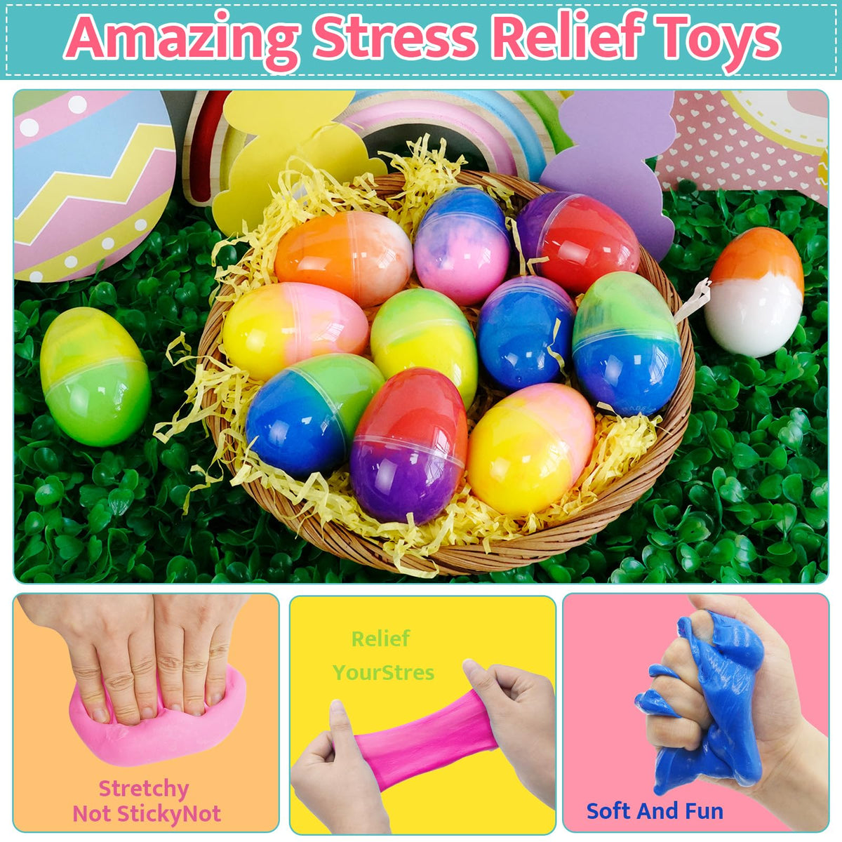 PIONJOY colorful butter slime eggs appeal to kids of all ages.
