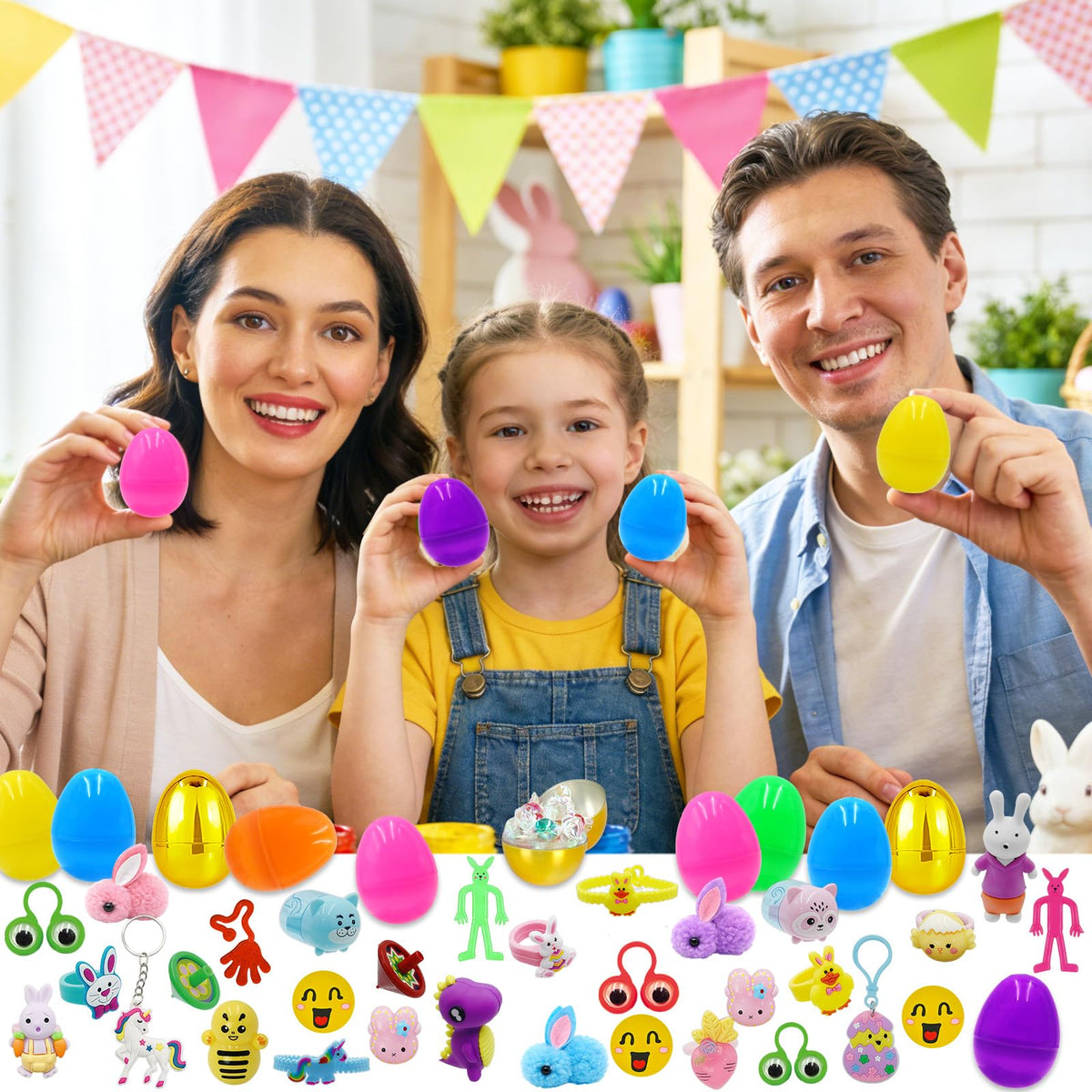 PIONJOY colorful eggs ideal for parties, rewards, and Easter baskets
