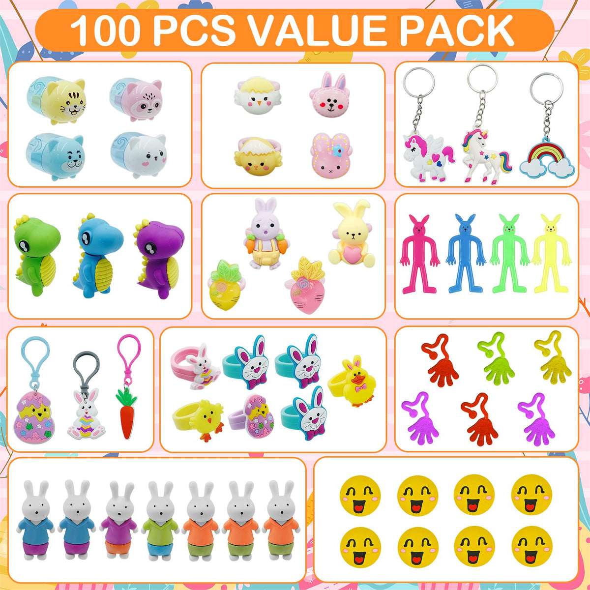 PionJoy colorful Easter eggs with durable toys for safe play.