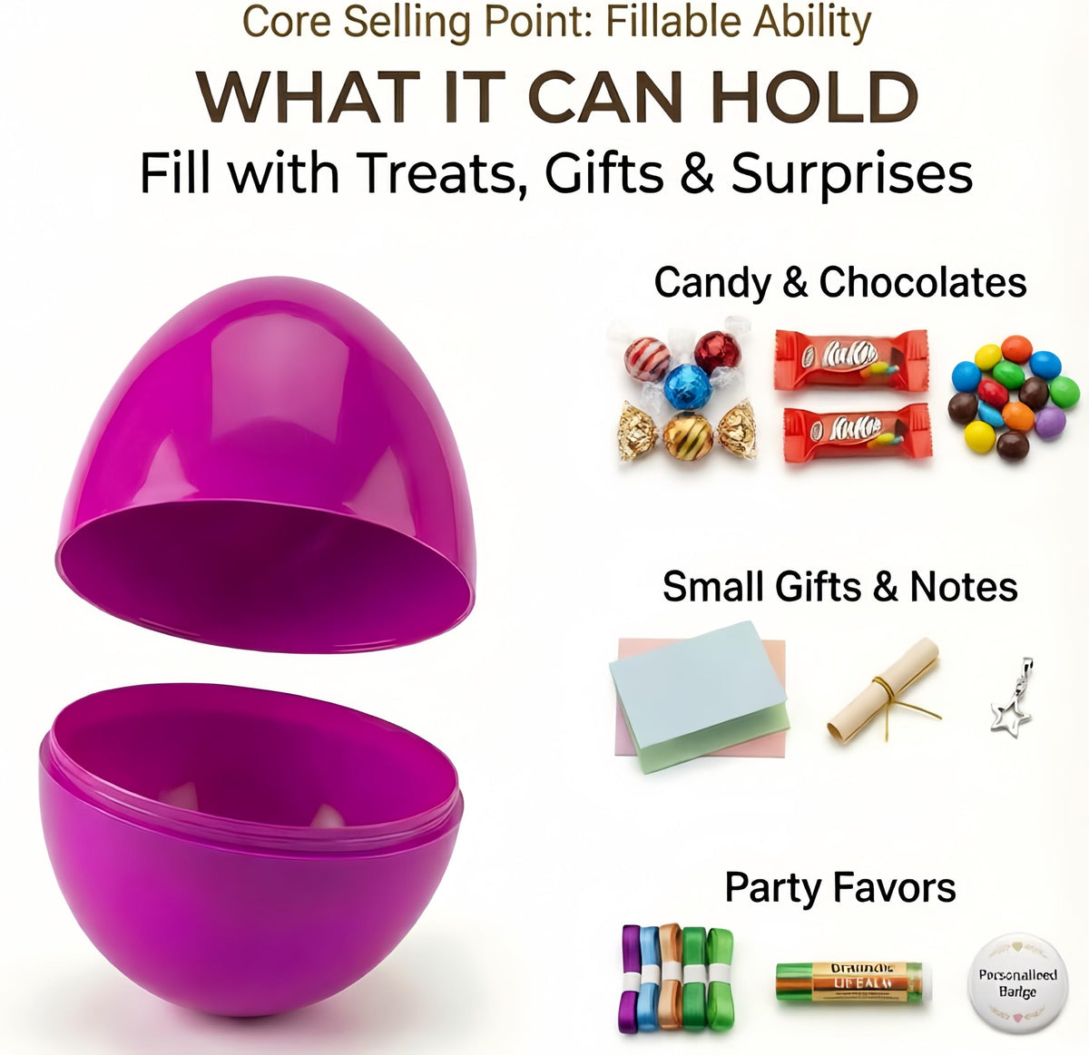 Durable non-toxic plastic eggs from PIONJOY ensure safe, long-lasting celebration play.