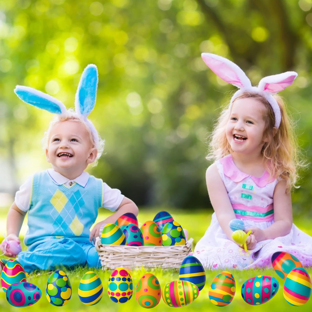 PIONJOY 24-pack ideal for Easter hunts and festive décor
