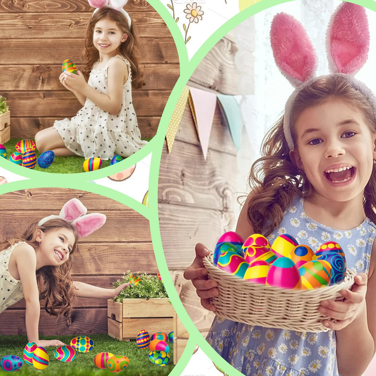PIONJOY non-toxic Easter eggs safe for celebrations and events