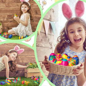 PIONJOY non-toxic Easter eggs safe for celebrations and events