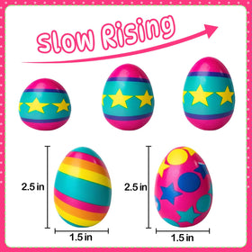 PIONJOY Easter eggs with slow-rise action for tactile play