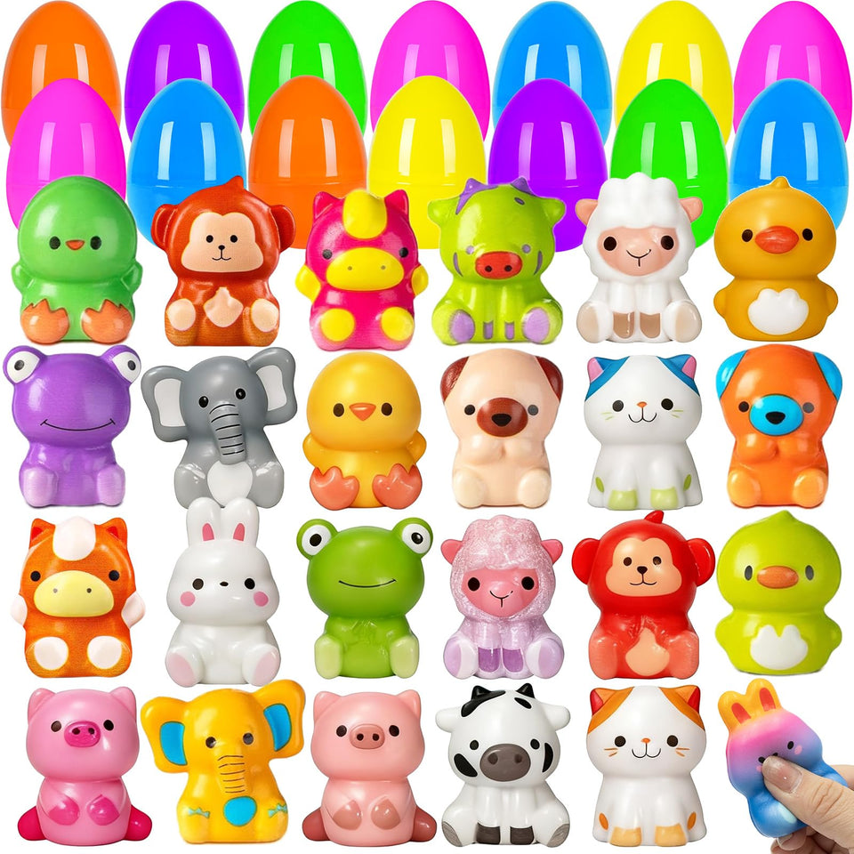 PIONJOY Easter egg slow-rise toy inside a box, ideal for gifting and party favors.