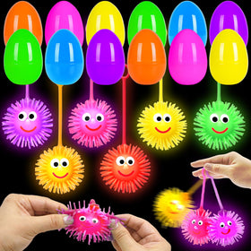 PIONJOY Easter eggs 24pcs glowing set for festive play and decoration