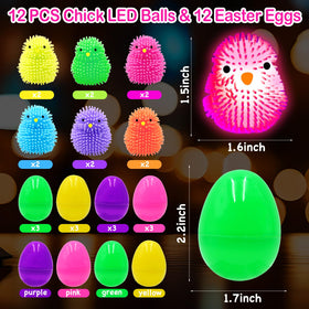 PIONJOY Easter eggs in gift box ready for party favors and basket stuffing.