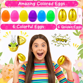PIONJOY Easter eggs with non-toxic, durable toys for safe play