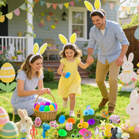 PIONJOY vibrant, easy-to-open eggs for engaging Easter hunts
