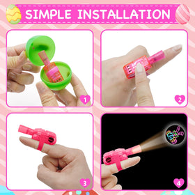 PIONJOY Easter hunt fillers provide interactive non-candy gifts for kids.