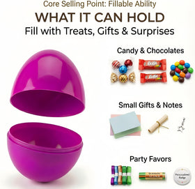 PIONJOY easy-open eggs with smooth edges for safe handling