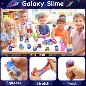 PIONJOY Galaxy Slime Egg Box showcases colorful slime and ready-to-hunt eggs