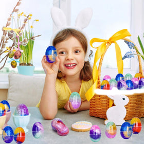 PIONJOY Galaxy Slime Egg party-favor ready for classroom or Easter event.