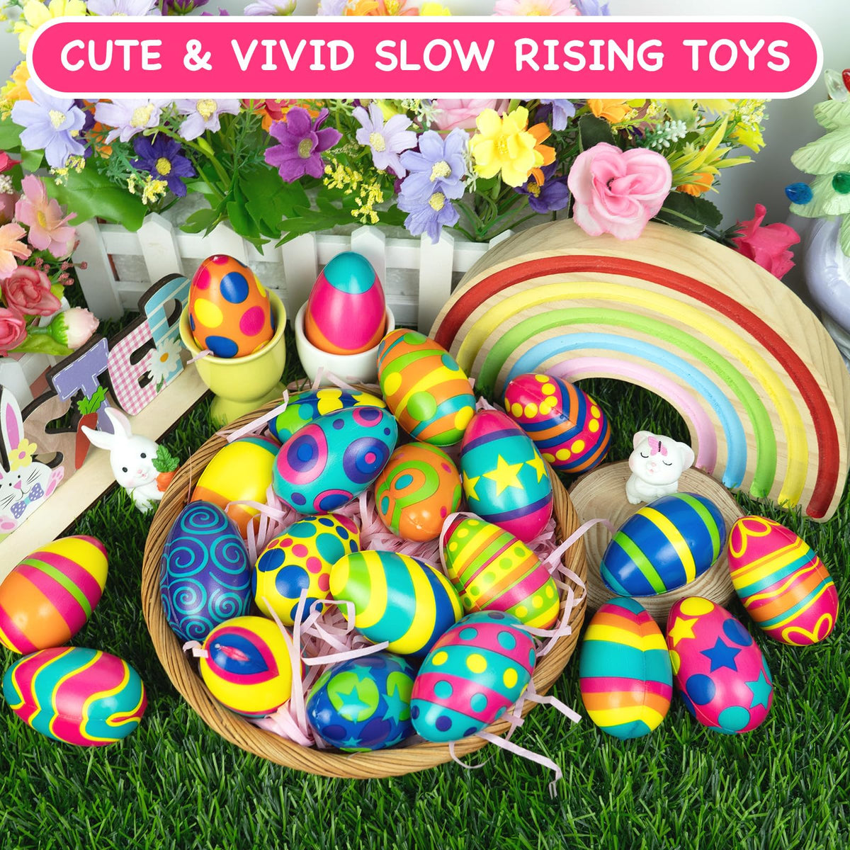 PIONJOY gift box of Easter eggs designed for baskets