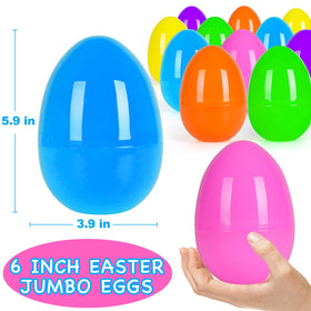 PIONJOY jumbo Easter egg green, durable plastic with smooth edges for kids.