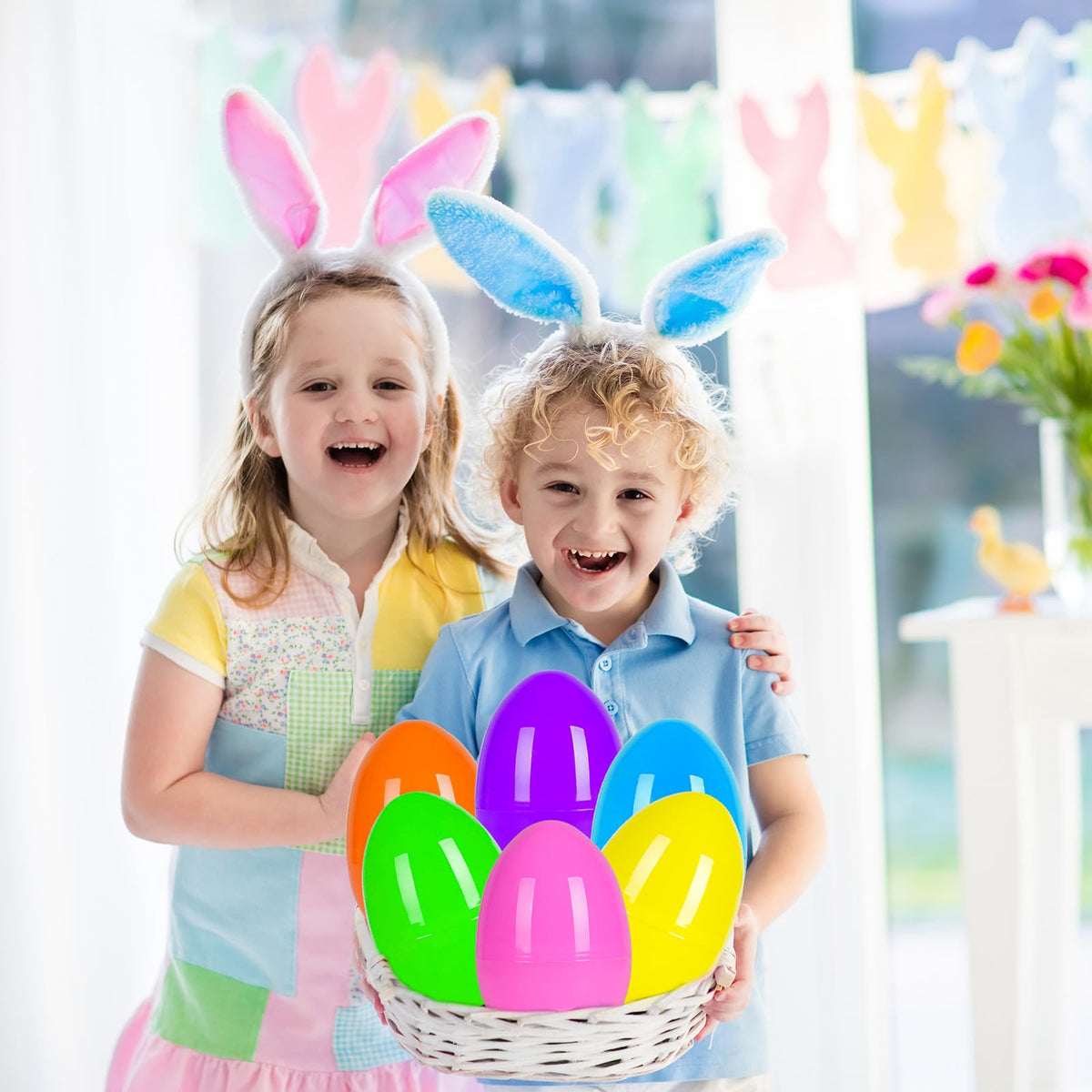 PIONJOY jumbo Easter egg pink, great for gifting and decorating.