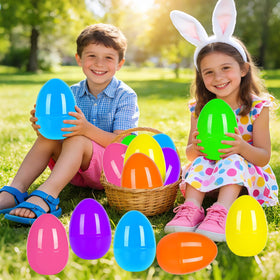 PIONJOY jumbo Easter egg purple, bright color, perfect for party prizes.