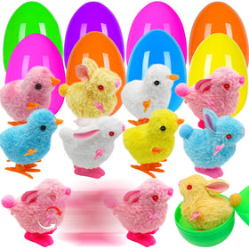 Pionjoy jumbo Easter egg with wind-up bunny for lively hunts.
