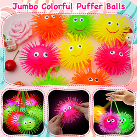PIONJOY jumbo Easter egg with yellow LED puffer ball for cheerful glow