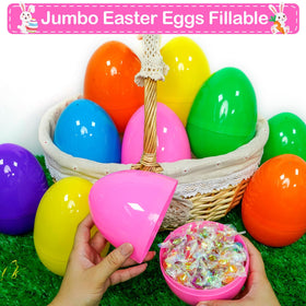 PIONJOY jumbo Easter egg yellow, prize-hunt friendly and decorative.