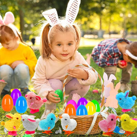 Pionjoy wind-up eggs double as festive basket fillers.