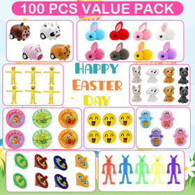 PIONJOY Surprise Golden Egg with assorted toys for kids Easter surprises