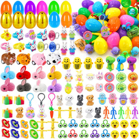 PIONJOY Surprise Golden Egg gift box showing 100 prefilled eggs for Easter fun