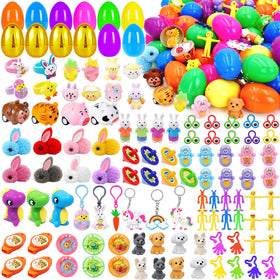 PIONJOY surprise golden egg pack showing 100 prefilled eggs for Easter fun