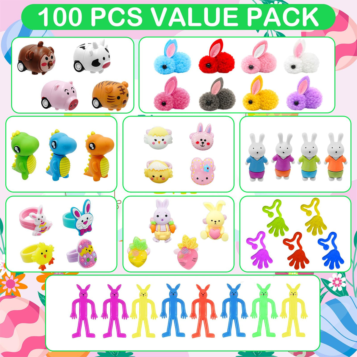 PIONJOY assorted toys inside eggs catering to kids' varied interests