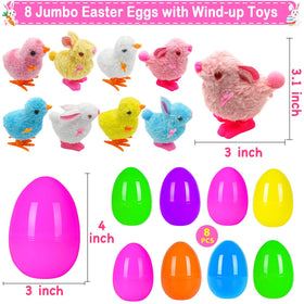 Pionjoy wind-up bunny inside egg demonstrates battery-free, active play.