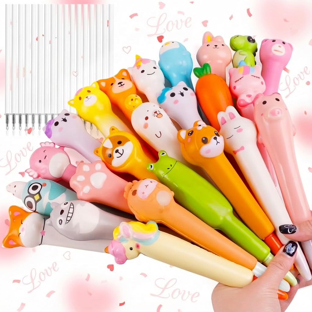 Pipigaty Easter squishy pen pack with animal designs for playful writing.