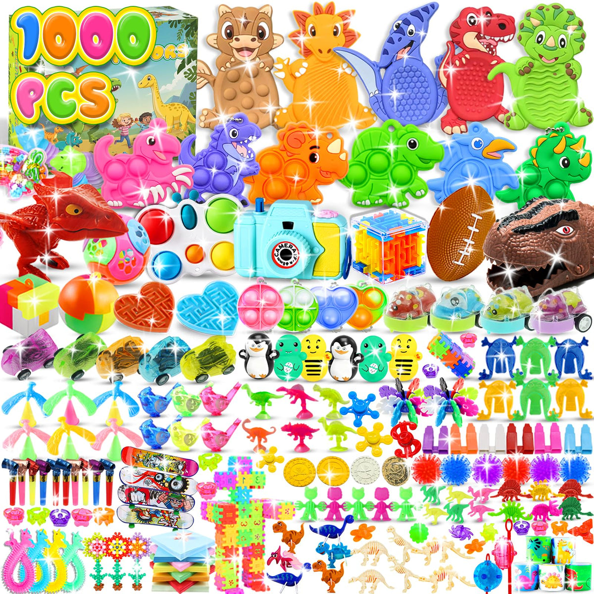 Pistroy dinosaur sensory stones pack for classroom rewards and focus