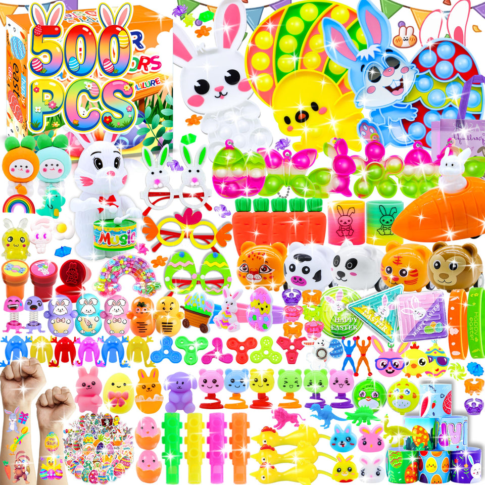 Pistroy Easter eggs fillers assortment for kids' party fun and gifts