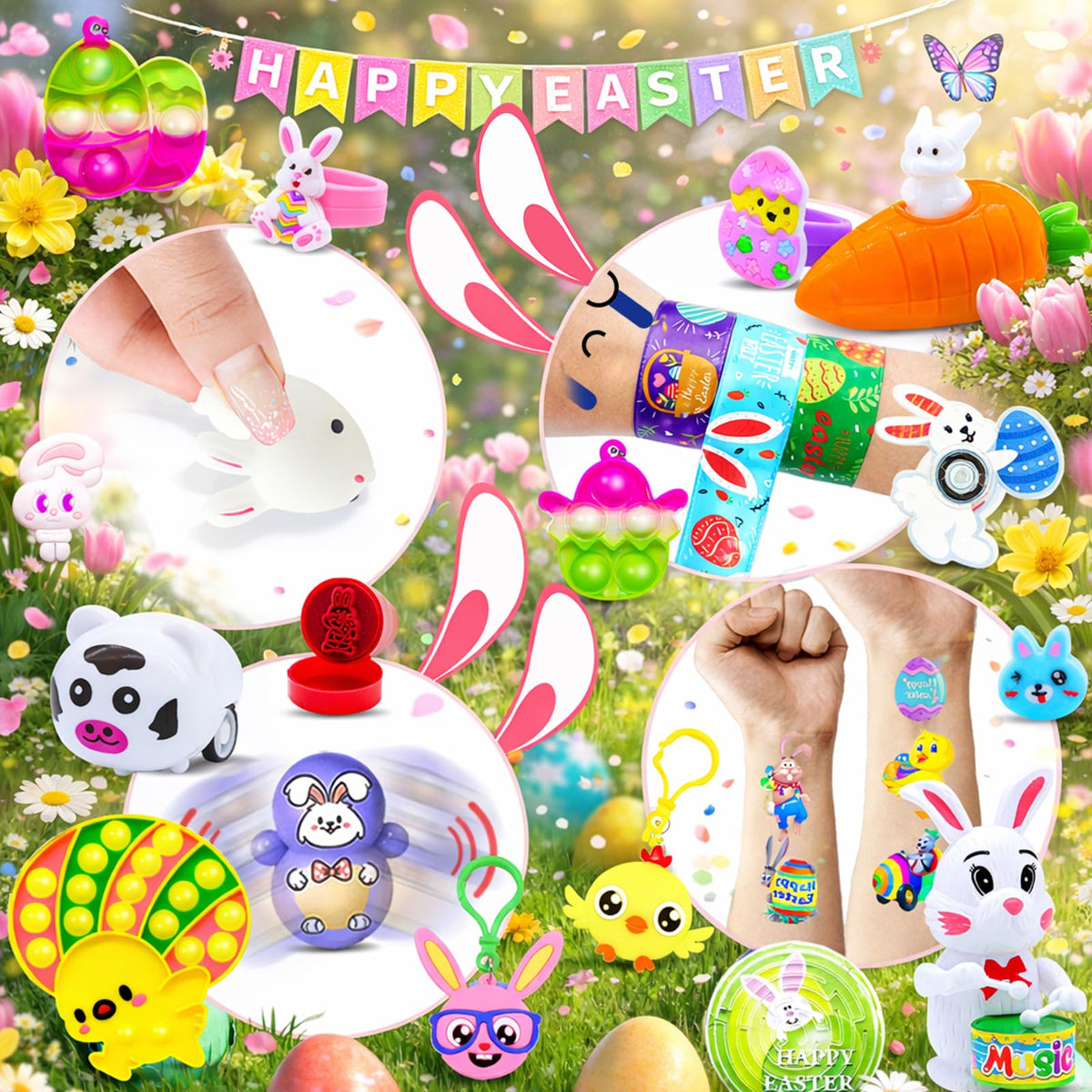 Pistroy Easter gift box and bags ideal for classroom prizes