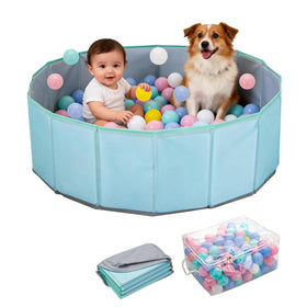 Piszvbej dog ball pit foldable setup enables portable indoor-outdoor play.