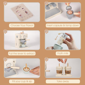 Pithfor Kids cups and spoons for realistic serving during play.