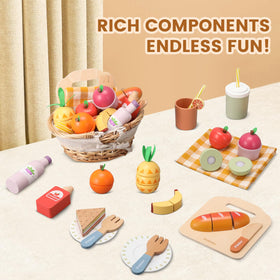 Pithfor Picnic Playset beverages and cups for fun pretend drinks