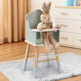 Pithfor wooden high chair footrest detail emphasizes stable seating during stories